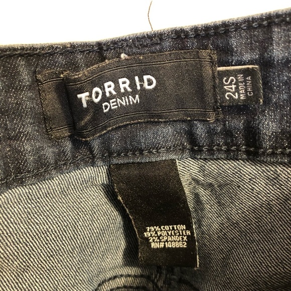 ➕ Torrid Dark Wash Skinny Jeans Women’s Plus Size 24 Short - Picture 10 of 11